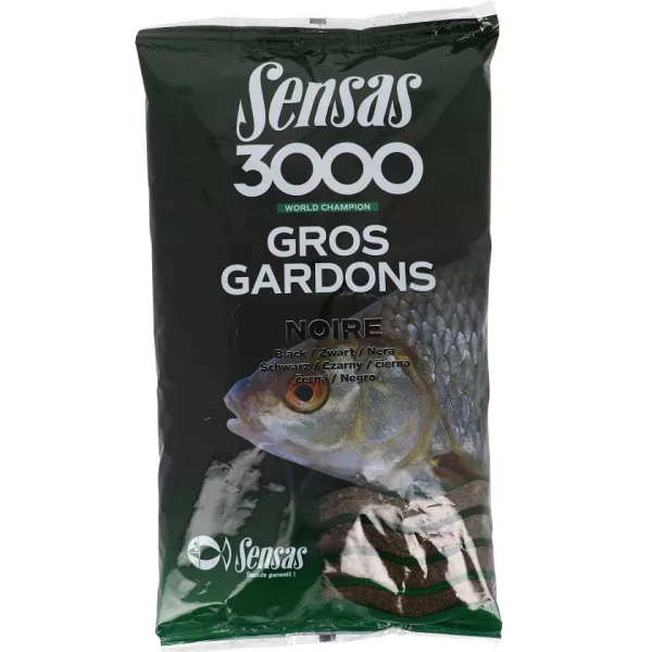 Sensas 3000 Gros Gardons Big Roach Black Hrana za ribe 1kg