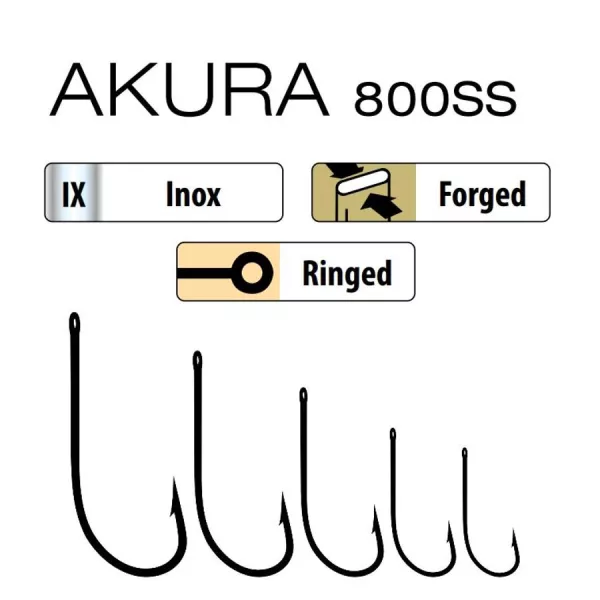 Trabucco Akura 800 SS 9/0 Udica za grabežljive ribe 3kom