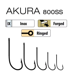 Trabucco Akura 800 SS 2/0 Udica za grabežljive ribe 6kom