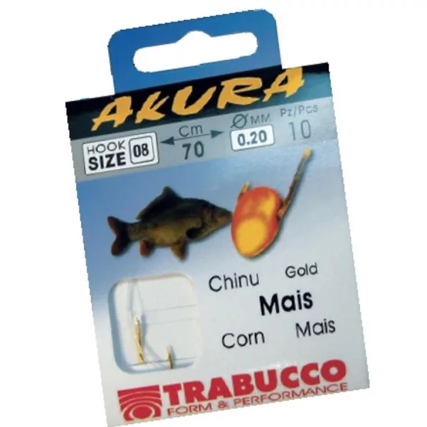 Trabucco Akura Mais 1/0 Monofilna udica s okom i bradom, prethodno vezana 10kom