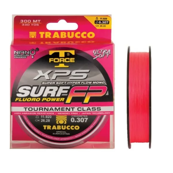 Trabucco T-Force XPS Surf Fluoro Power 300m 0,20mm Monofilna Glavna Struna