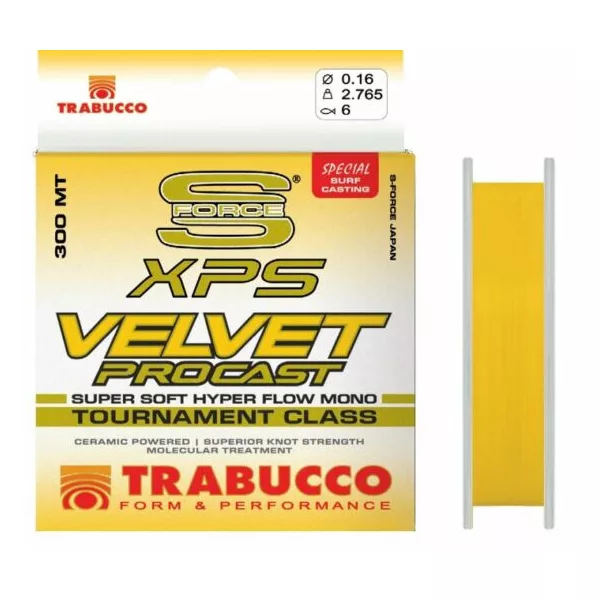 Trabucco S-Force XPS Velvet Pro Cast 300m 0,30mm Monofilamentna Glavna Struna