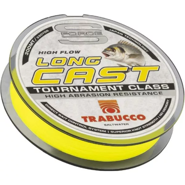 Trabucco S-Force Long Cast UV Sárga 0,35mm 300m Monofil Főzsinór