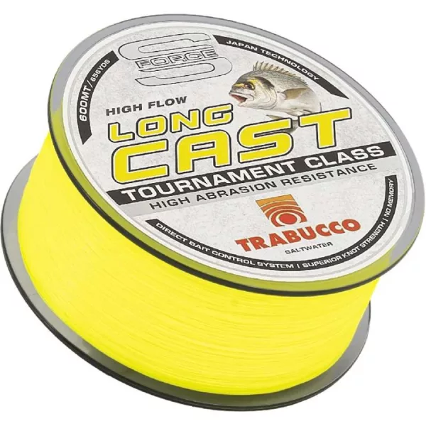 Trabucco S-Force Long Cast UV Sárga 0,20mm 600m Monofil Főzsinór