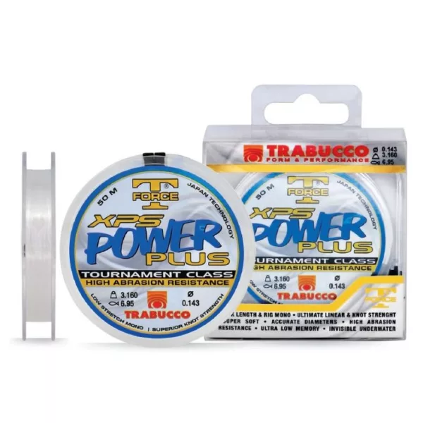 Trabucco T-Force XPS Power Plus 50m 0,10mm Monofilni Predvez