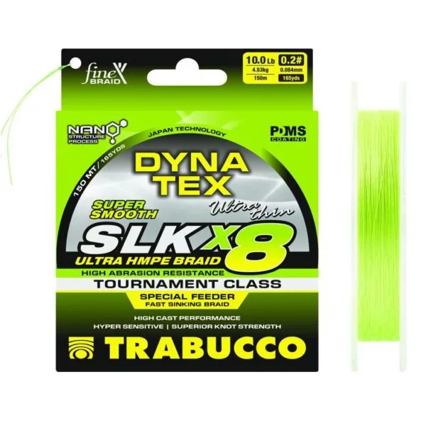 Trabucco Dyna-Tex SLK X8 Special Feeder Sinking 150m 0,084mm Pletena Glavna Uzica