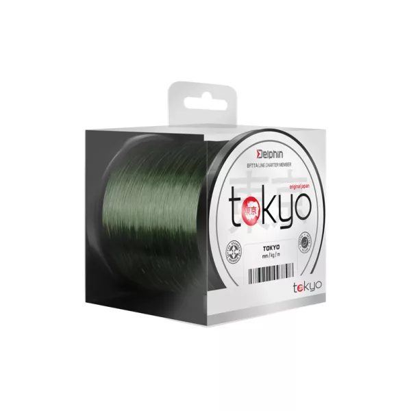 Monofil Delphin TOKYO zelena 0,261mm 12lbs 1200m