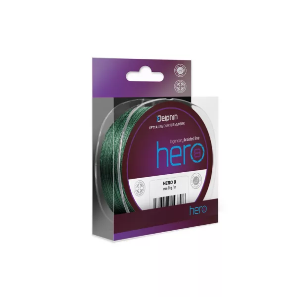Delphin HERO 8 0,14mm Pletena zelena