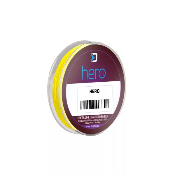 Delphin HERO 8 0,22mm Pletena Fluo žuta