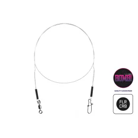   Delphin Fluorokarbonski predvez BOMB! s virblom i kopčom Fluorocarbon 15cm