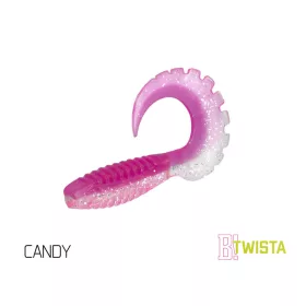 Gumena varalica Delphin TWISTA UVs / 5kom 8cm/CANDY