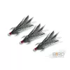 Delphin B!RD Hook TRIPLE / 3 komada crnih pera #8