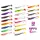 Delphin DuoPACK BOX Top mix BOMB! Rippa / 12x 5 kom 5cm/MIX gumena riba