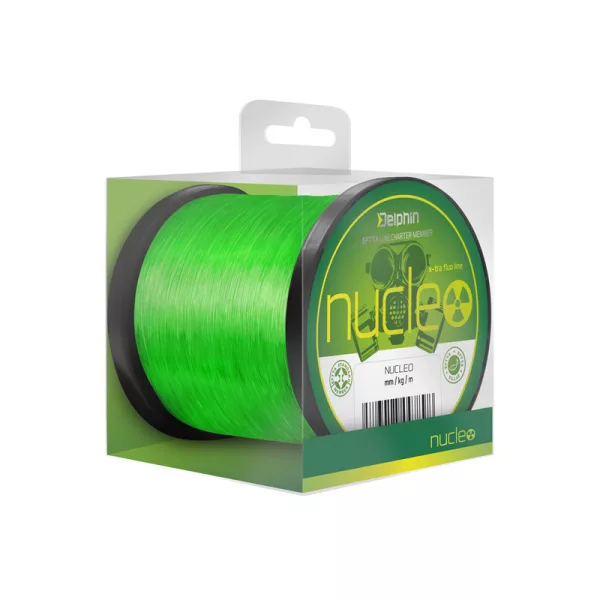Delphin Nucleo Fluo Zeleno 0,35mm 600m Monofilna Glavna Struna za Šarana