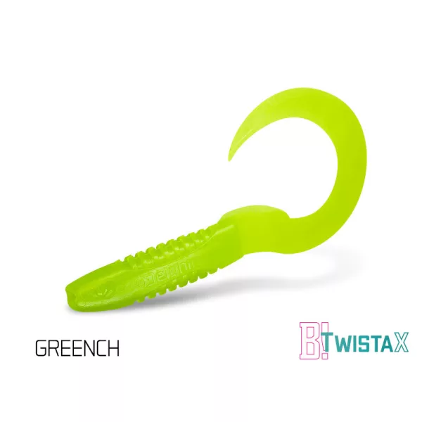 Delphin TwistaX Eeltail UVs - Greench 15cm Plastični mamac 5 kom