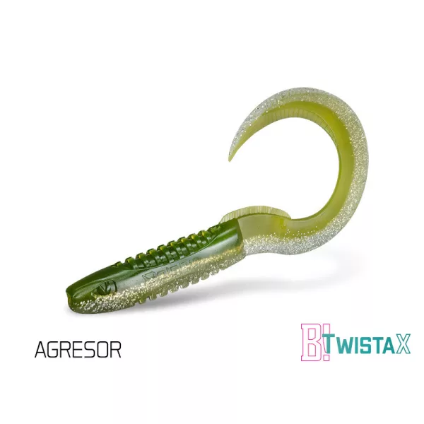 Delphin TwistaX Eeltail UVs - Agresor 15cm Plastični mamac 5 kom
