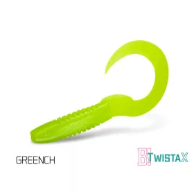   Delphin TwistaX Eeltail UVs - Greench 6cm Plastični mamac 5 kom