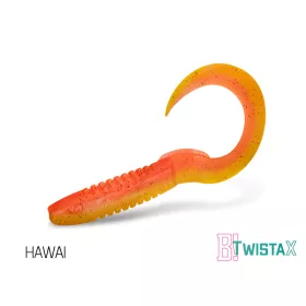   Delphin TwistaX Eeltail UVs - Hawai 6cm Plastični mamac 5 kom