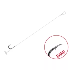   Delphin FLR Quickstop 12cm 0,22mm 10 Predvezana bodljikava udica 6kom