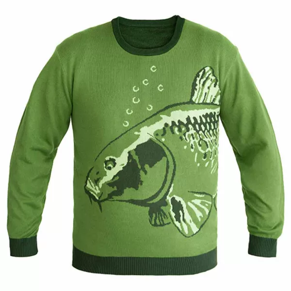 Delphin Carp Pleteni Džemper L