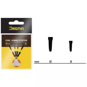 Delphin Cone Gumeni stoper 8mm 8kom