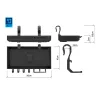 Delphin BlackWay ShelfPod 20x10x3cm Polica za Rodpod