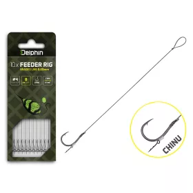   Delphin Braided Sting Feeder Rig 12cm Pleteni Predvez 8 Chinu Udice 10kom