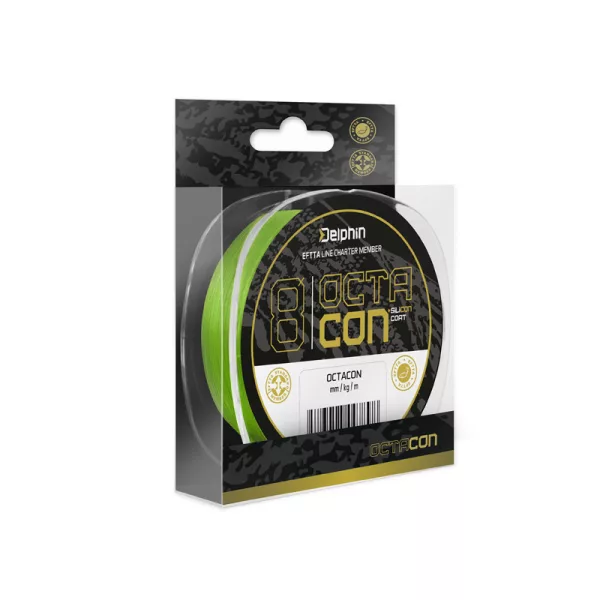 Delphin OctaCon Fluo Zelena 0,14mm 135m Pletena Glavna Struna