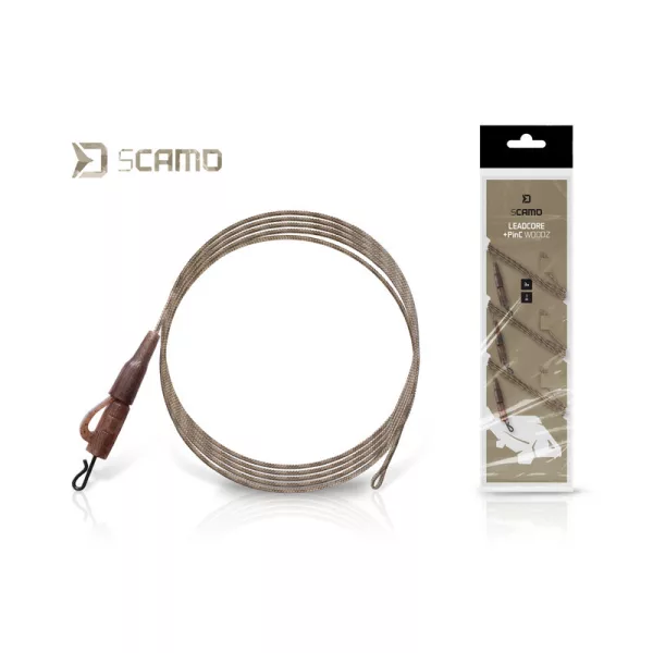 Delphin sCamo Leadcore + PinC Woodz Előke Szett 1m 3db