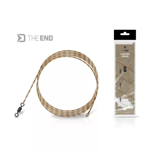 Delphin The End Leadcore + Swivel 1,0m Előke Készlet 3db