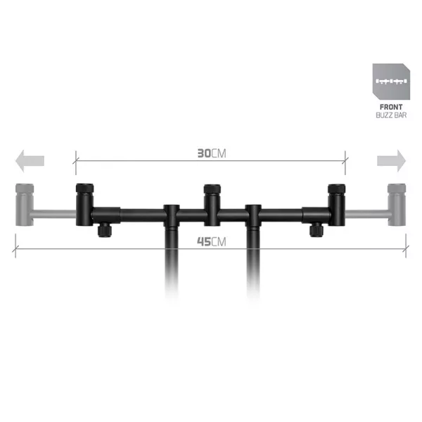 Delphin RPX ProMax BlackWay Elülső FlexiMag Buzz Bar 3 Bothoz 30-45cm