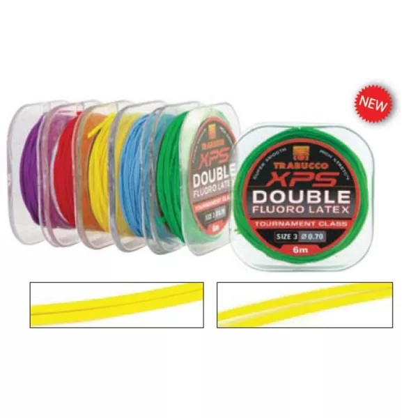 Trabucco Double Fluoro Latex 6/1.0mm 6m Tömör Rakós Gumi