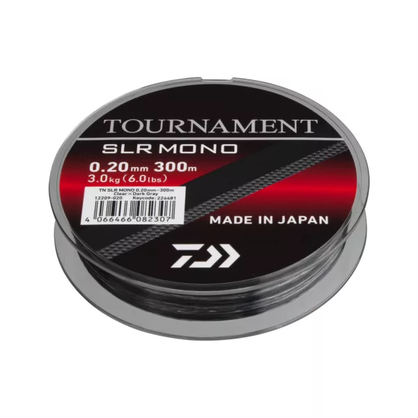 Daiwa Tournament SLR Szürke Áttetsző 0,23mm 300m Monofil Főzsinór