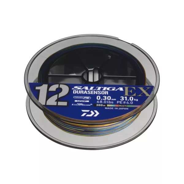 Daiwa Saltiga Durasensor 12 Braid EX+Si3 Multi-Color 0,55mm 400m Fonott Főzsinór