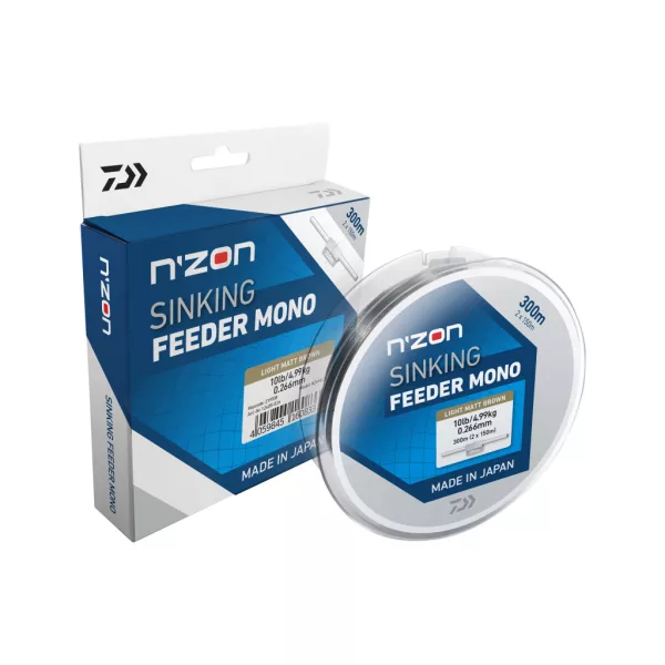 Daiwa N Zon Sinking Feeder Mono Matt Barna 0,20mm 300m Monofil Főzsinór