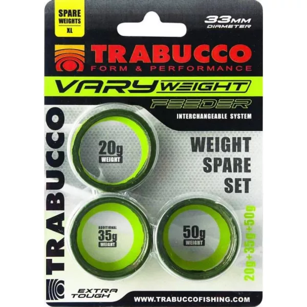 Trabucco Vary Weight Distance Cage Feeder 20gr, 35gr, 50gr Feeder košara set utega