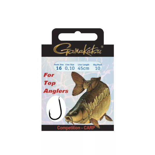 Gamakatsu Prethodno vezana BKS Brončana 14, 10 kom/pak., šaranska udica s lopaticom i bodljom