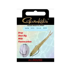   Gamakatsu Preda Booklet Dropshot Worm EWG #1 Predvezana Skrivena Udica za Grabežljivu Ribu s Ušicom i Bodljikom