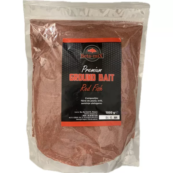 Betamix Hrana za ribe Premium Red-Fish Kril Method Mix Rak-Sipa 1000gr