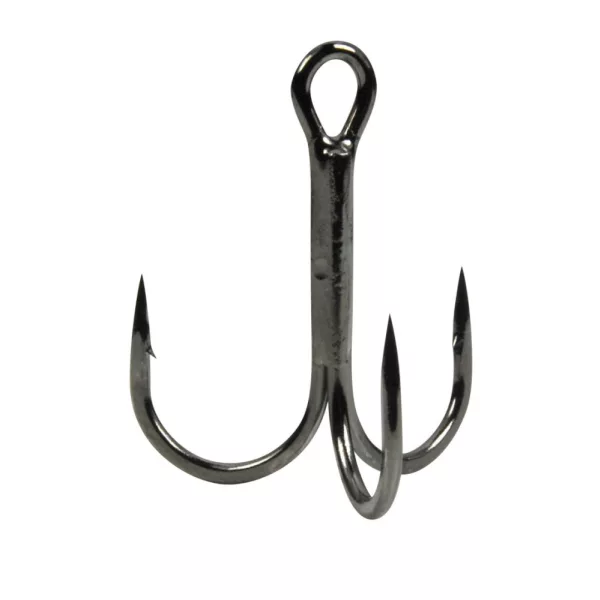 Gamakatsu Preda 13N Treble Hooks Nickel Trokraka Udica s okom, s bradom #12