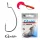 Gamakatsu Worm Offset Crna 2/0 5kom/pak S ušicom S bodljom Udica za grabežljive ribe