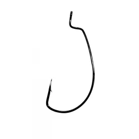   Gamakatsu Worm Offset Crna 5/0 5kom/pak S ušicom S bodljom Udica za grabežljive ribe