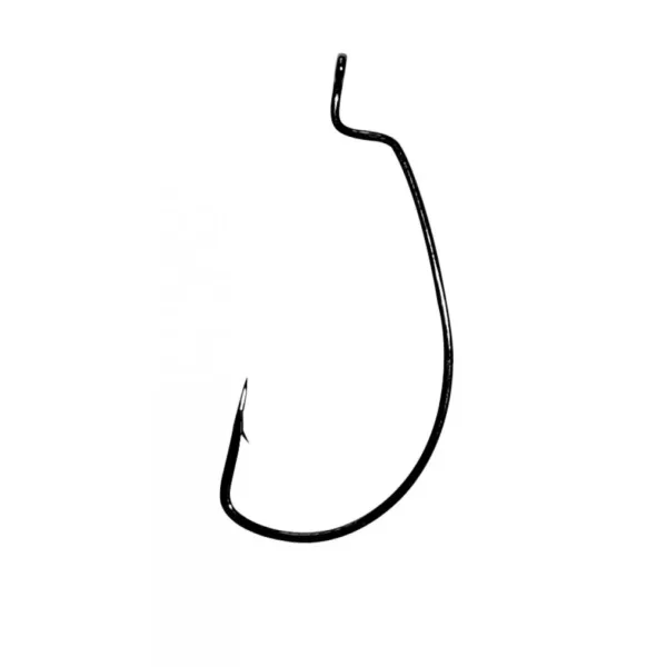 Gamakatsu Worm Offset Crna 5/0 5kom/pak S ušicom S bodljom Udica za grabežljive ribe