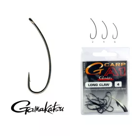   Gamakatsu G-carp A1 Long Claw Crno 2 10kom/pakiranje S ušicom S kontra kukom Feeder udica