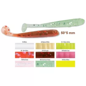   Trabucco Slurp Bait T-Shad Natural White Plastični mamac 10 kom