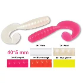   Trabucco Slurp Bait Falcetto Shad-Tail White Plastična varalica 20db
