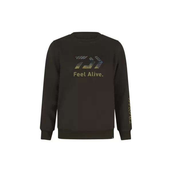 Daiwa D-Vec Crew Neck Zander Dark Olive Pulóver L