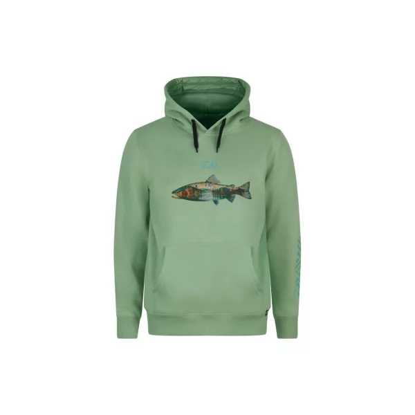 Daiwa Trout Pistaccio Kapucnis Pulóver L