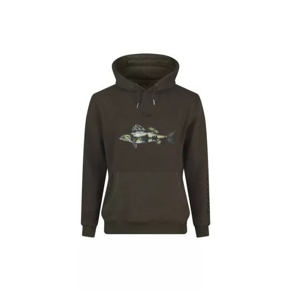 Daiwa Zander Dark Olive Kapucnis Pulóver 2XL