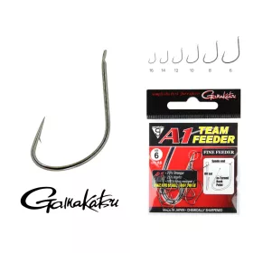   Gamakatsu G-Carp Specialist R Crno 6 10kom/pakiranje S ušicom S kontra kukom Feeder udica